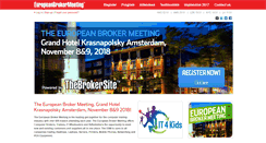 Desktop Screenshot of europeanbrokermeeting.com